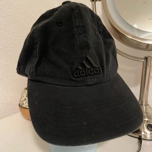 All black adidas training hat